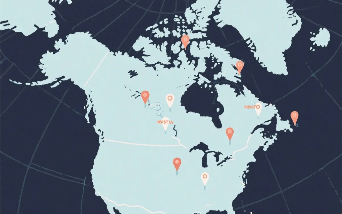 北美举办城市与时区示意图